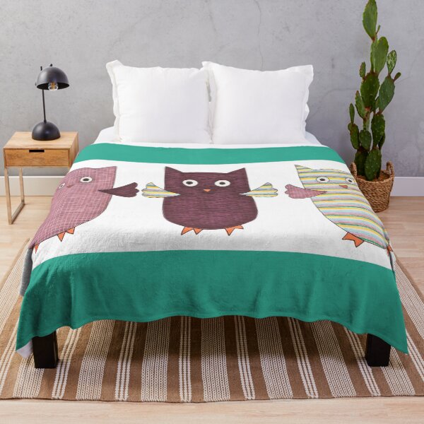 Item preview, 3 Purple Owls Flying Horizontal designed and sold by ErinBrieArt.