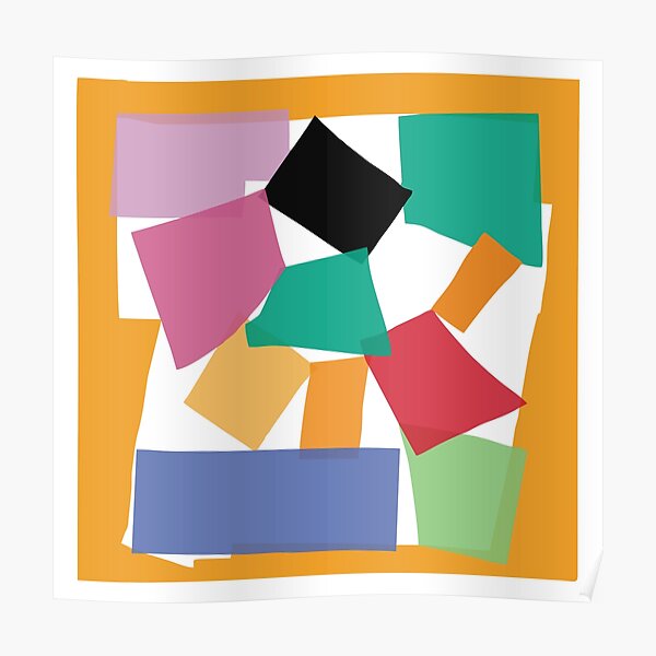 L'Escargot 'The Snail' Impression of Work by Henri Matisse as a Vector Graphics Poster