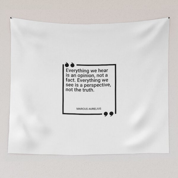 Item preview, Marcus Aurelius - Everything we hear is an opinion, not a fact. Everything we see is a perspective, not the truth. designed and sold by SocraticQuotes.