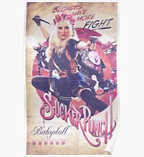 Retro Babydoll Flower Crown Poster