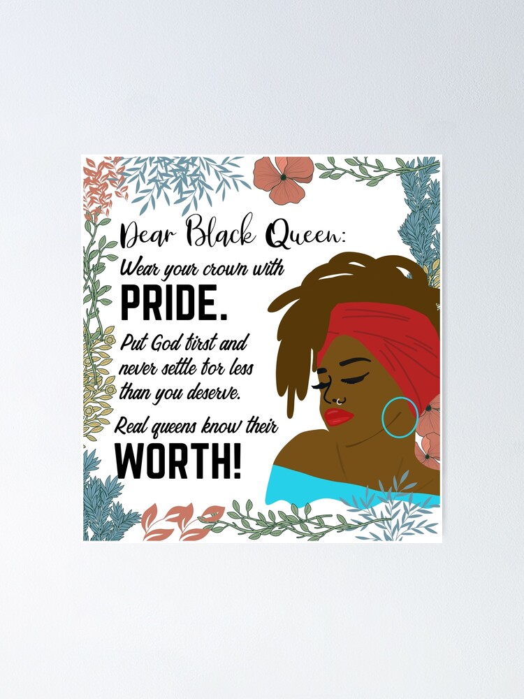 Affiche de citation femme noire, Afro Art, affiche vintage