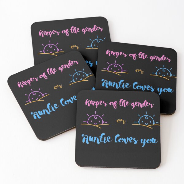 Item preview, keeper of the gender pink or blue auntie loves you designed and sold by cathelkav.