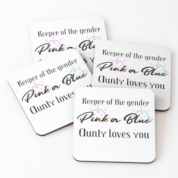Item preview, Copy of keeper of the gender pink or blue auntie loves you designed and sold by cathelkav.