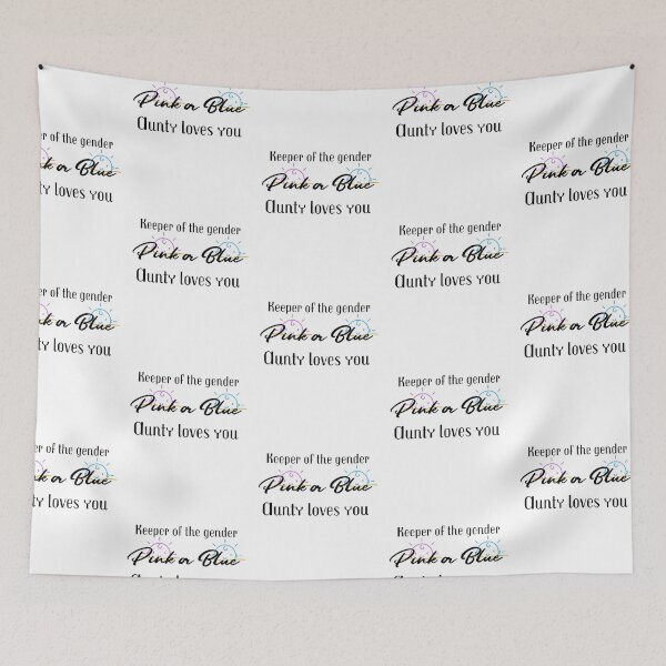 Item preview, Copy of keeper of the gender pink or blue auntie loves you designed and sold by cathelkav.