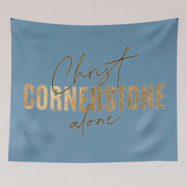 Item preview, Christ Alone Cornerstone designed and sold by TheKingdomAttic.