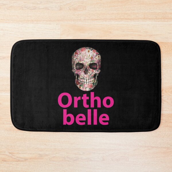 Item preview, ortho belle. pretty pink skeleton designed and sold by doctors-apparel.
