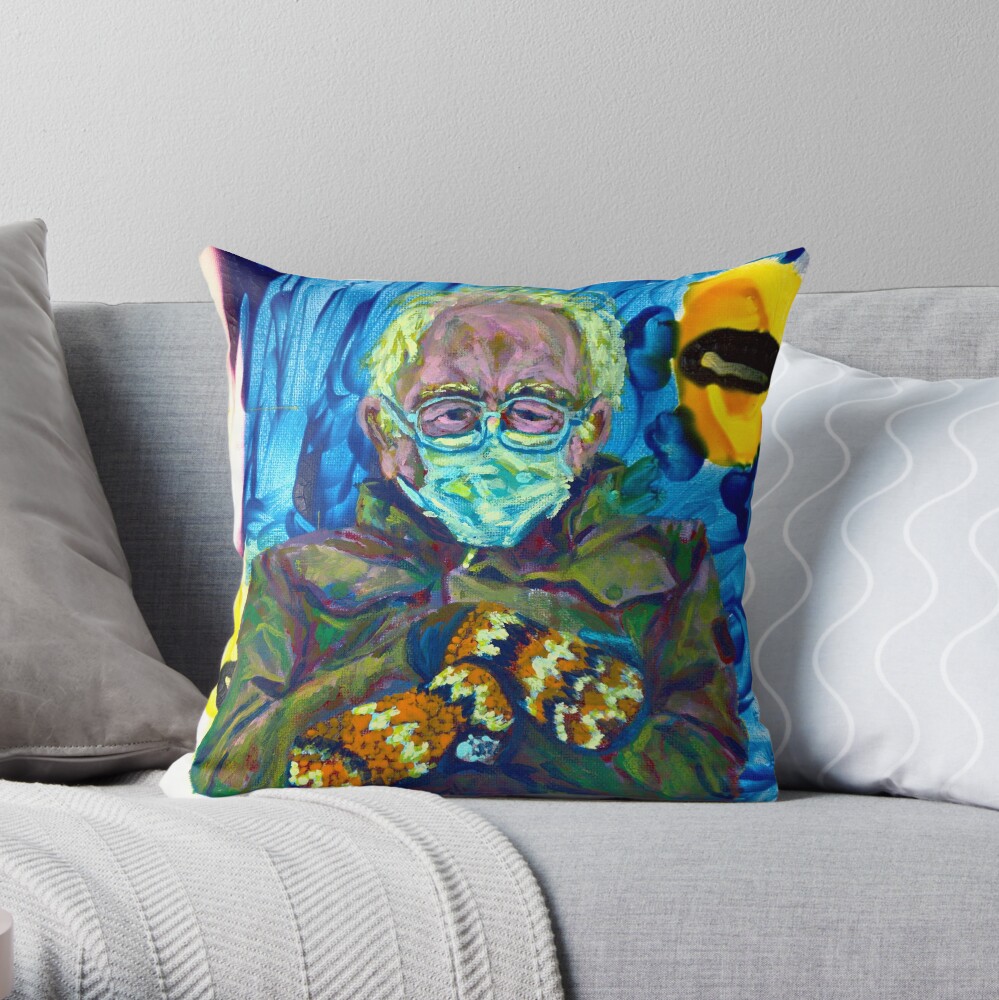 Mittens Throw Pillow
