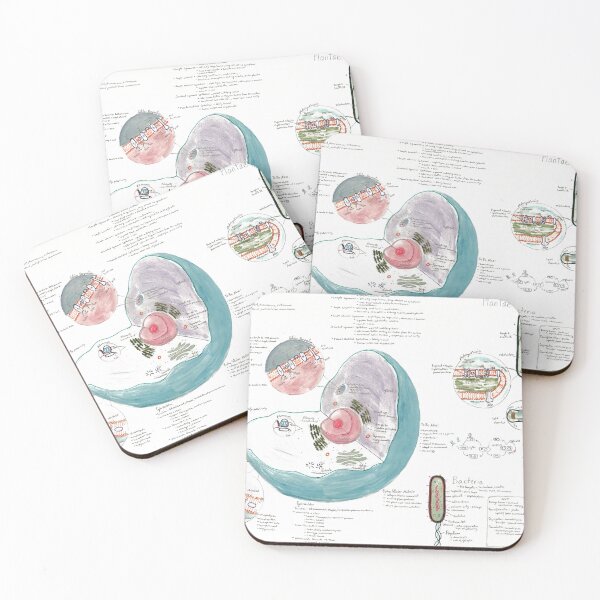 Item preview, Watercolor Human, Viral, Plant, and Bacteria Cells designed and sold by dr-duncan.