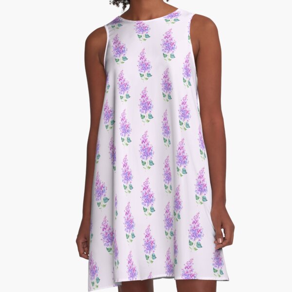 lilac spray A-Line Dress
