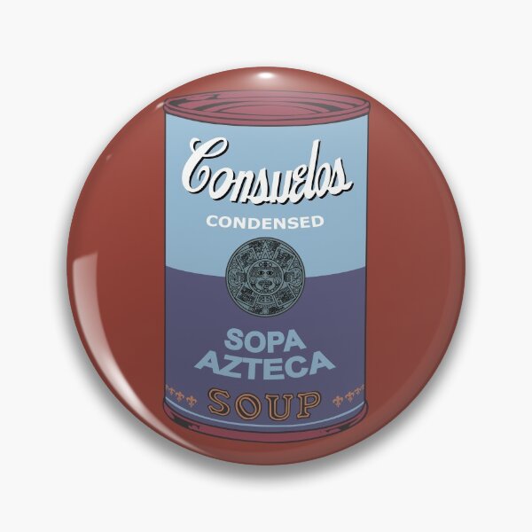 Artikelvorschau, Mexikanische Andy-Warhol-Suppen – Consuelos Pop Art – Sopa Azteca entworfen und verkauft von Groenendijk.