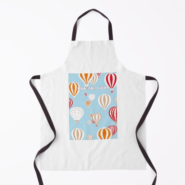 Item preview, Ride the Wind design, hot air balloons on a pale blue sky designed and sold by Susan Marie Williams.