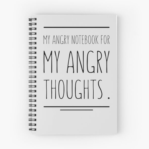 Item preview, Anger management notebook designed and sold by DemonicGloom.