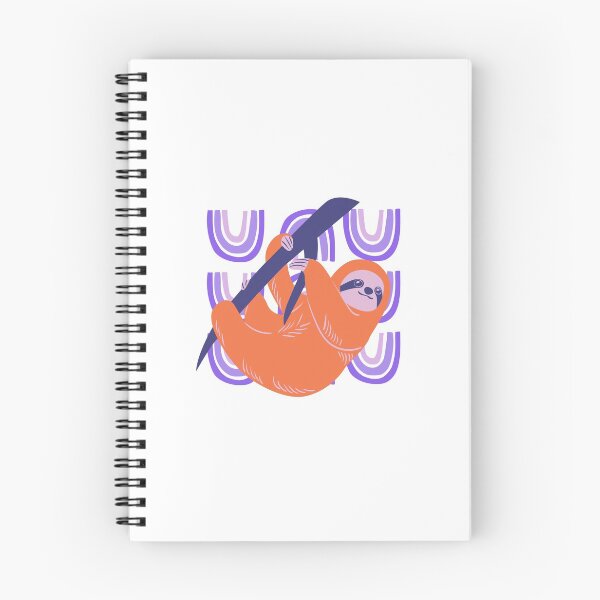 Item preview, Cute Sloth purple pattern designed and sold by Floral-Patterns.