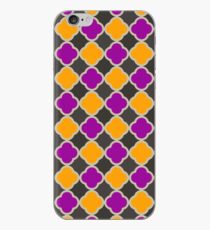 Halloween Quatrefoil Pattern iPhone Case