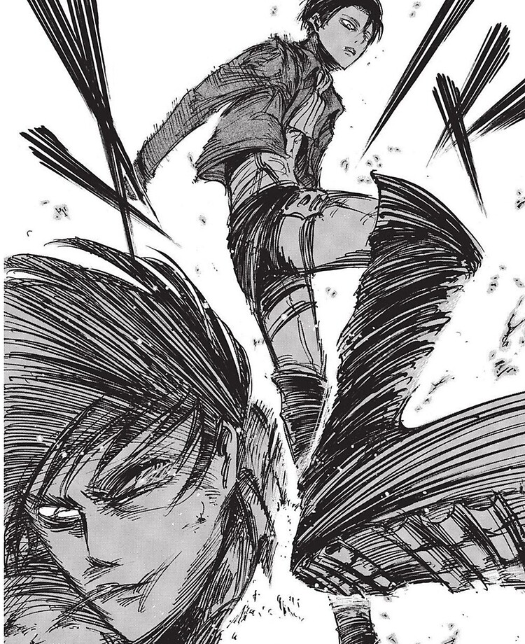 Levi Beats Eren Attack On Titan Manga Panel Ipad Case Skin For Sale By Animesky Redbubble