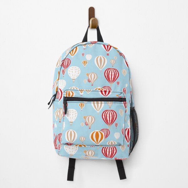 Item preview, Ride the Wind, superchilled pattern, hot air balloons in a pale blue sky designed and sold by Susan Marie Williams.