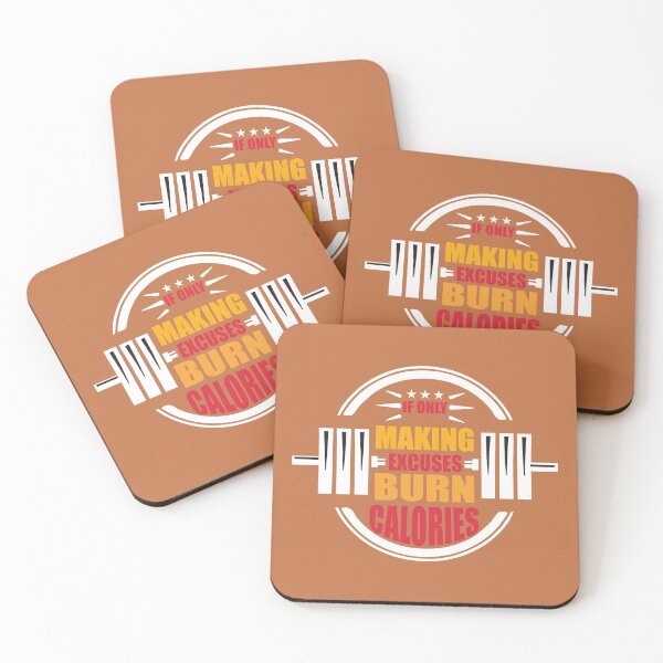 Item preview, Excuses Don't Burn Calories Funny Gym Fitness Gift Joke designed and sold by eucagarland.