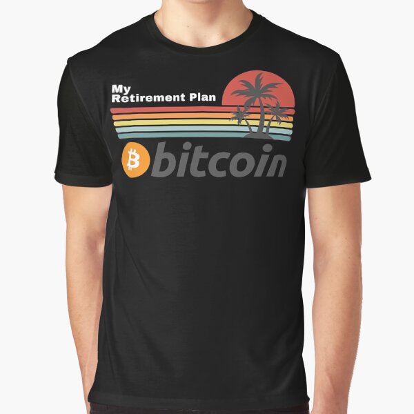 Item preview, My Retirement Plan - Bitcoin Retro Sunset  designed and sold by Cryptohaven.