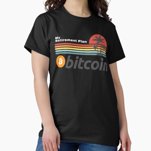 Item preview, My Retirement Plan - Bitcoin Retro Sunset  designed and sold by Cryptohaven.
