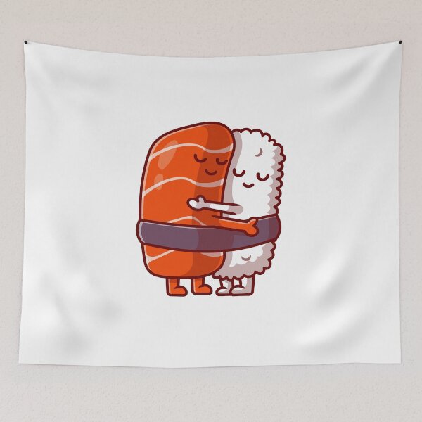 Item preview, Sushi Hug - Saumon Couple  designed and sold by UrahGo.