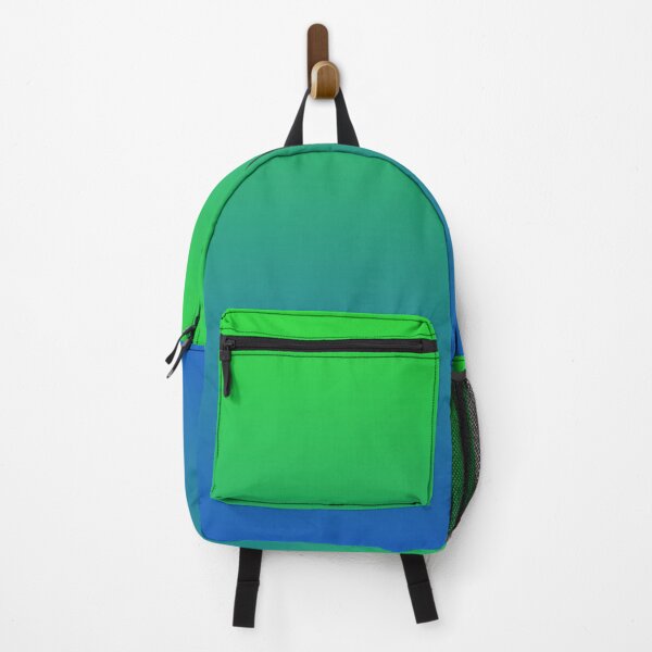 Blue and 2025 green backpack