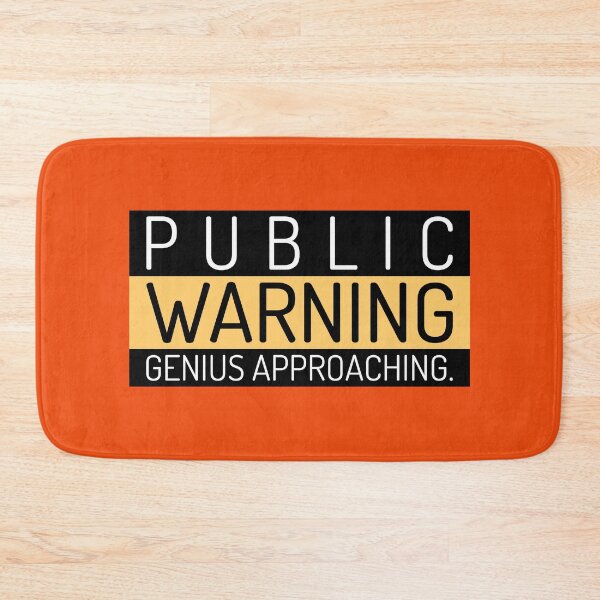 Item preview, Public Warning - Genius Approaching designed and sold by retro87tee.