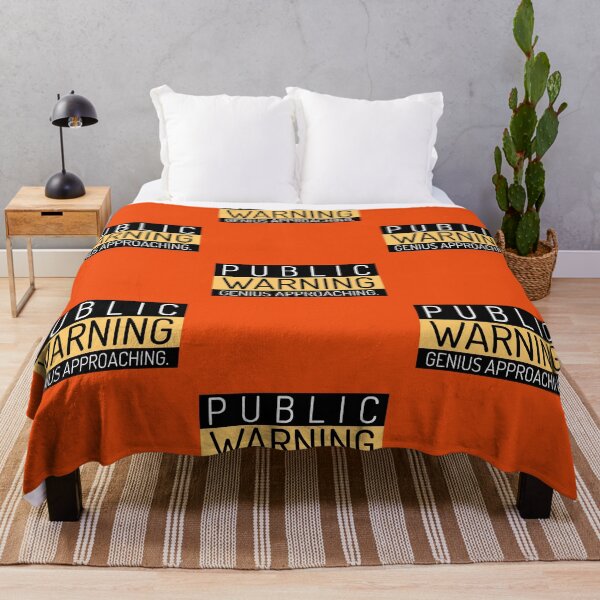 Item preview, Public Warning - Genius Approaching designed and sold by retro87tee.