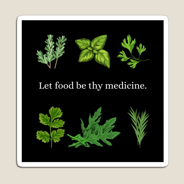 Item preview, Let Food Be Thy Medicine designed and sold by Rumrabbit82.