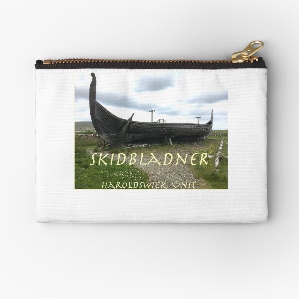 Skidbladner at Haroldswick, Unst, Shetland Isalnds, Scotland Zipper Pouch