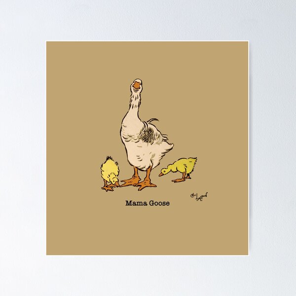 Item preview, Mama Goose and her two babies by Cecil Aldin designed and sold by ebrawne.