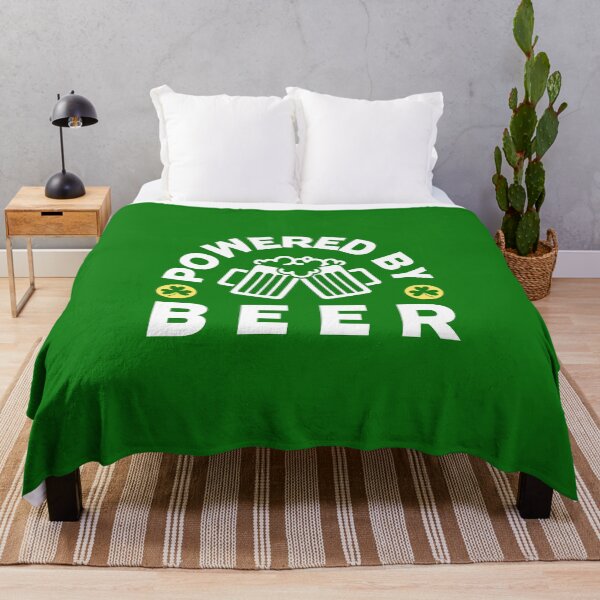 Item preview, Powered by Beer - Funny St Patricks Day - Funny Beer Lover designed and sold by AnyKitty.