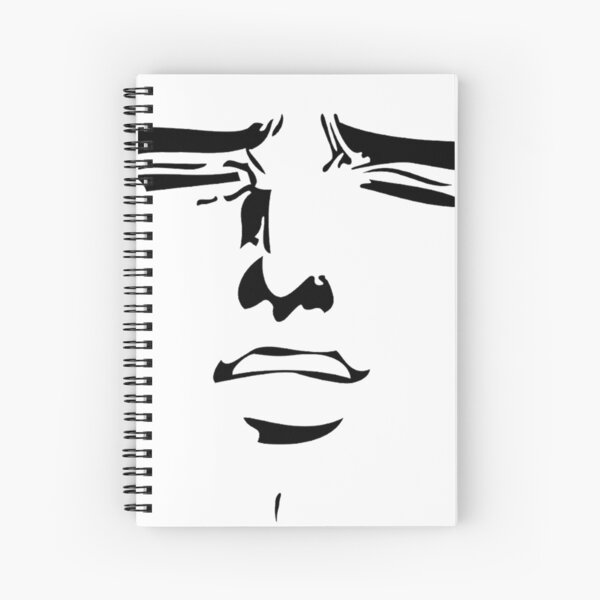 Old Man Anime Meme Face | Spiral Notebook