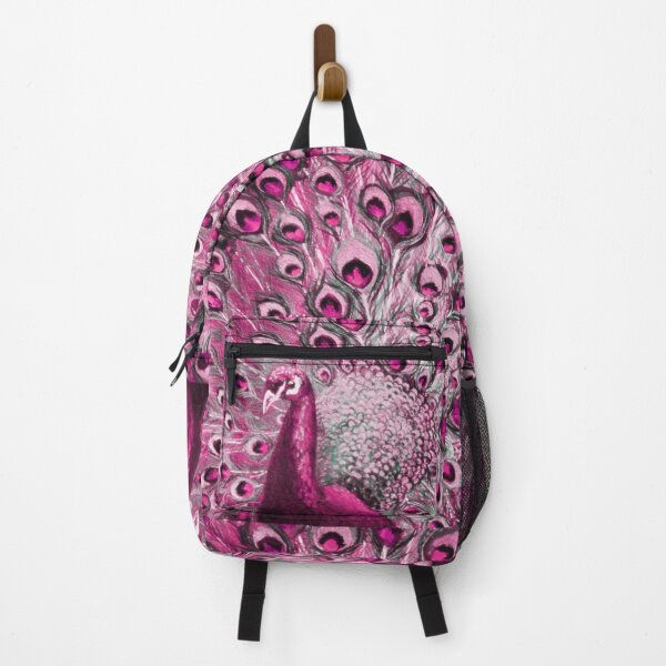 Item preview, Pink Peacock Full Glory Art designed and sold by Nicola Morgan.