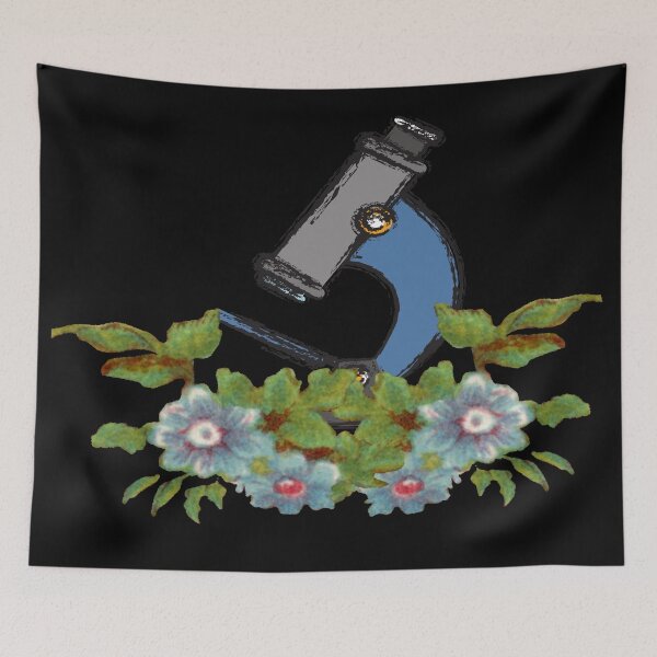 Item preview, VINTAGE FLOWERS PLANTS MICROSCOPE SCIENCE LABORATORY designed and sold by Hippiesole.
