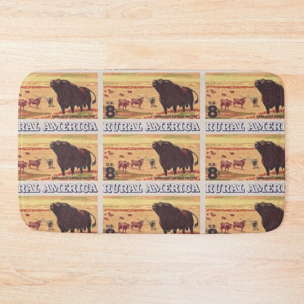 Item preview, Rural America cattles herd vintage US post stamp designed and sold by KMA Home Design.