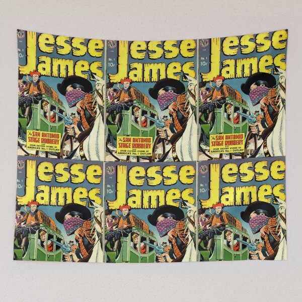 Item preview, Jesse James Outlaw Retro American Comic designed and sold by LittleIconShop.