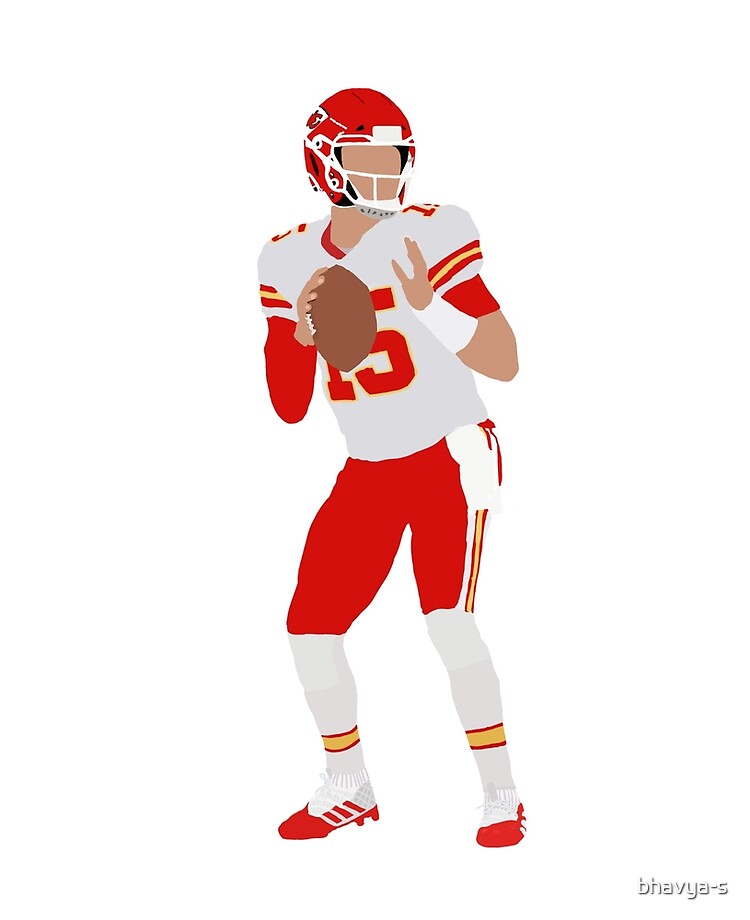 Patrick Mahomes from Kansas City Chiefs Number 15 Faceless Portrait | iPad  Case & Skin