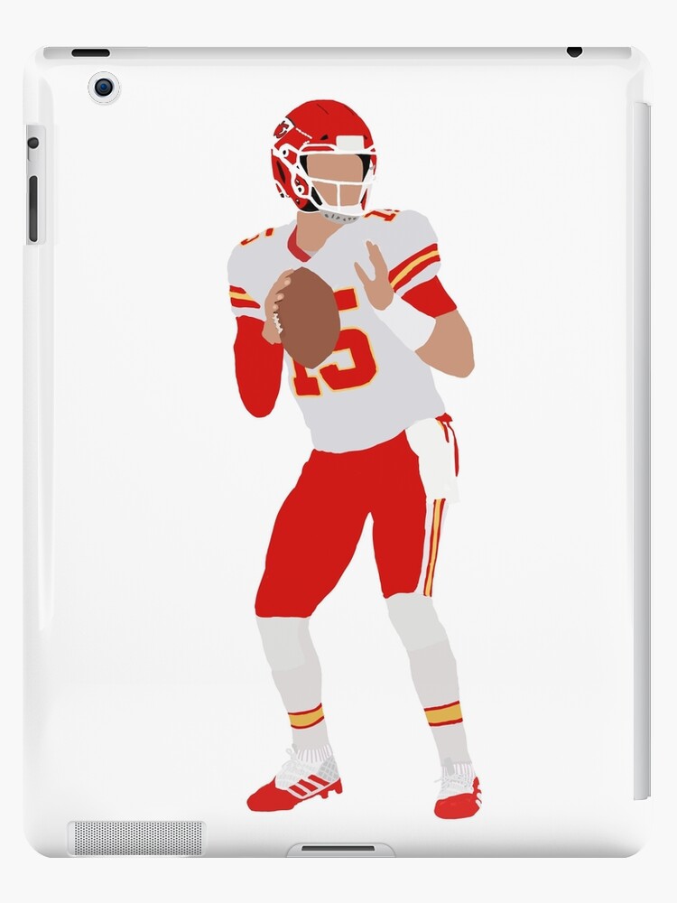 Patrick Mahomes from Kansas City Chiefs Number 15 Faceless Portrait | iPad  Case & Skin