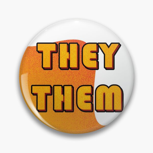 Item preview, they/them - version 2 designed and sold by fennndesigns.