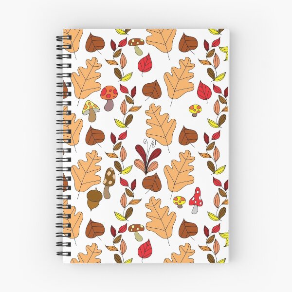 Item preview, Fall Mushroom Leaf White Pattern designed and sold by SaradaBoru.