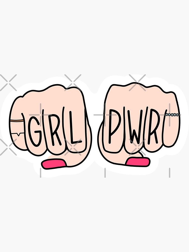 Girl Power Sticker Sticker For Sale By Jminehartp Redbubble