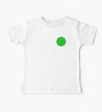 Lime Green Flower Ribbon Baby Tee