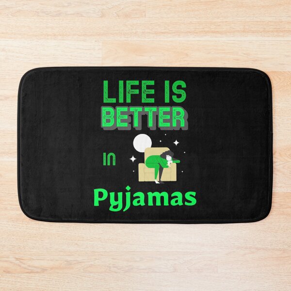 Aperçu de l'œuvre La vie est meilleure en pyjama, pyjama, pyjama créée et vendue par DiscGolfTees.