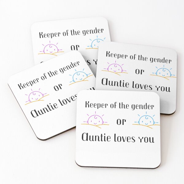 Item preview,  keeper of the gender pink or blue auntie loves you designed and sold by cathelkav.