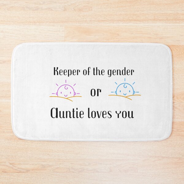Item preview,  keeper of the gender pink or blue auntie loves you designed and sold by cathelkav.