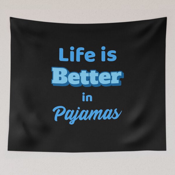 Aperçu de l'œuvre La vie est meilleure en pyjama, pyjama, pyjama créée et vendue par DiscGolfTees.