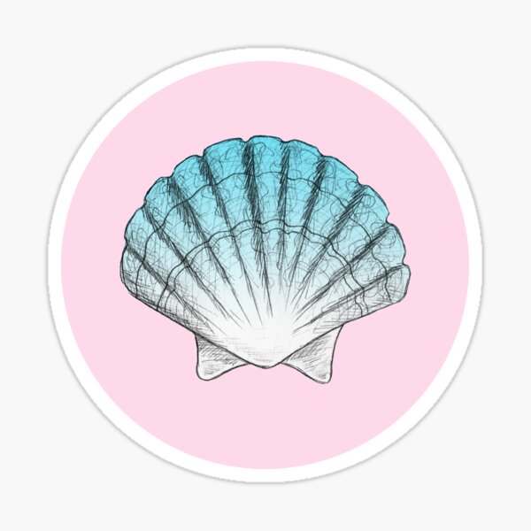 Clam Shell Stickers | Redbubble