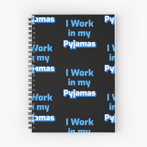 Item preview, I Work in My Pyjamas, Pajamas, PJs designed and sold by DiscGolfTees.
