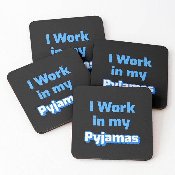 Item preview, I Work in My Pyjamas, Pajamas, PJs designed and sold by DiscGolfTees.