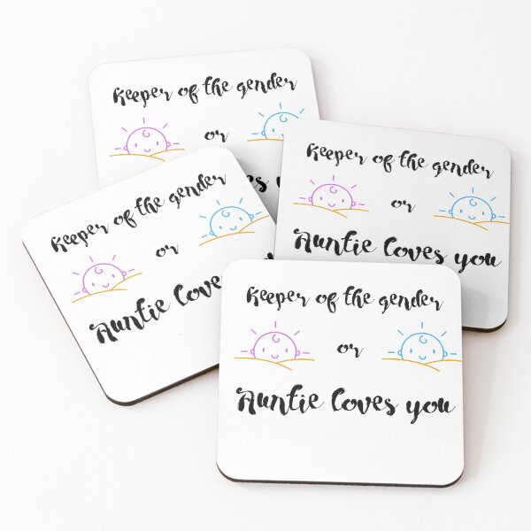 Item preview, keeper of the gender pink or blue auntie loves you designed and sold by cathelkav.